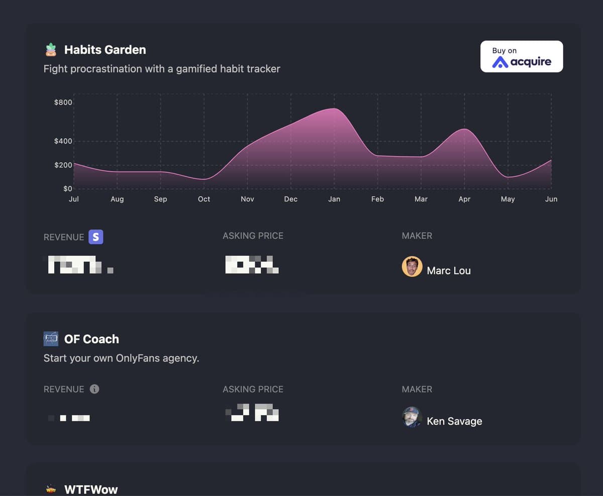I'm selling Habits Garden on Indie Startups Marketplace