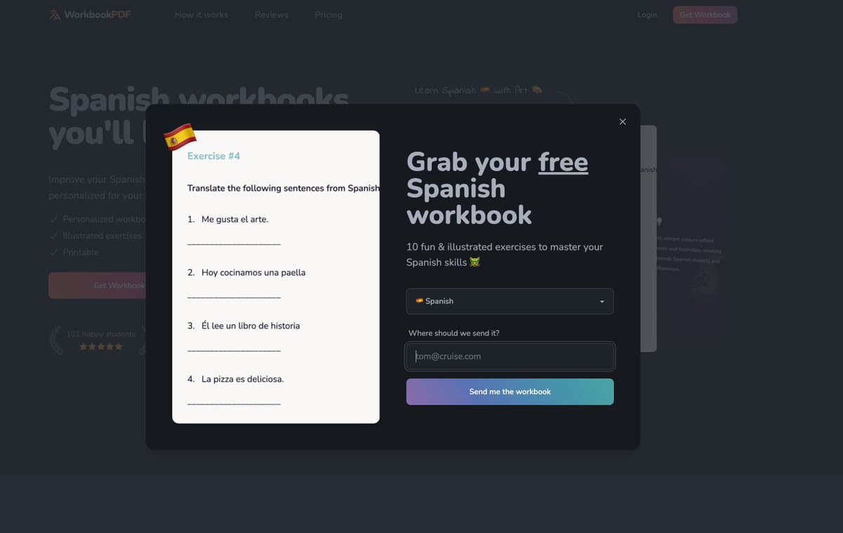 13. Lead Magnet: - Show up after 30sec session - Lead inputs email to get a free workbook - Gets a branded link by email…
