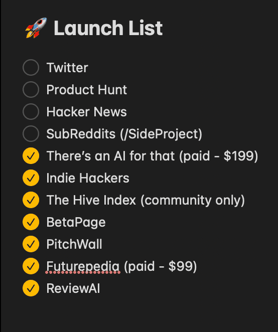 17. Extras Here's a recap of all the sites you can launch your startup