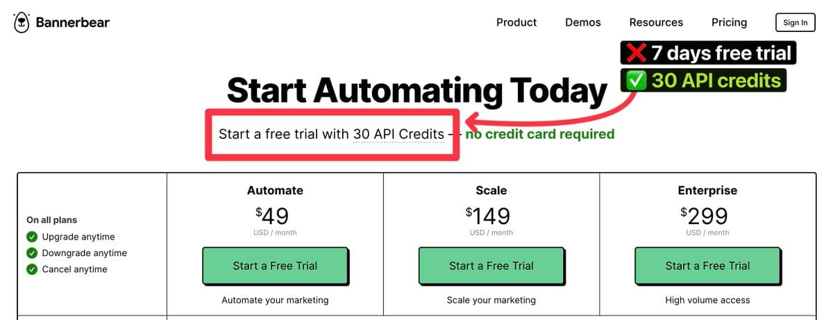 Free credits are better than a free plan