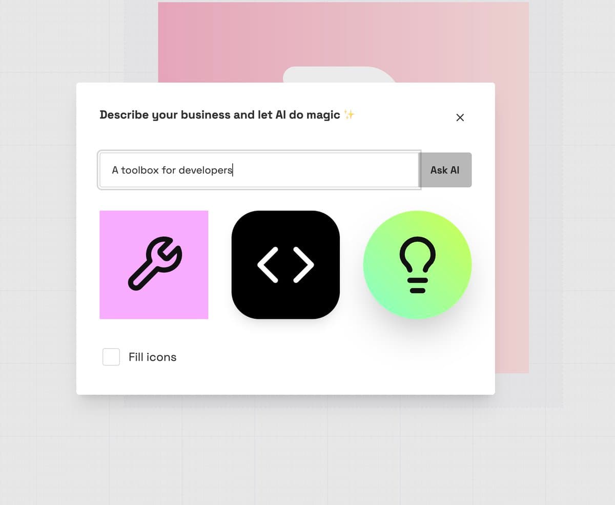 I built LogoFa.st, a free logo maker. The AI feature lets the user input their business and suggests logos. Not all…