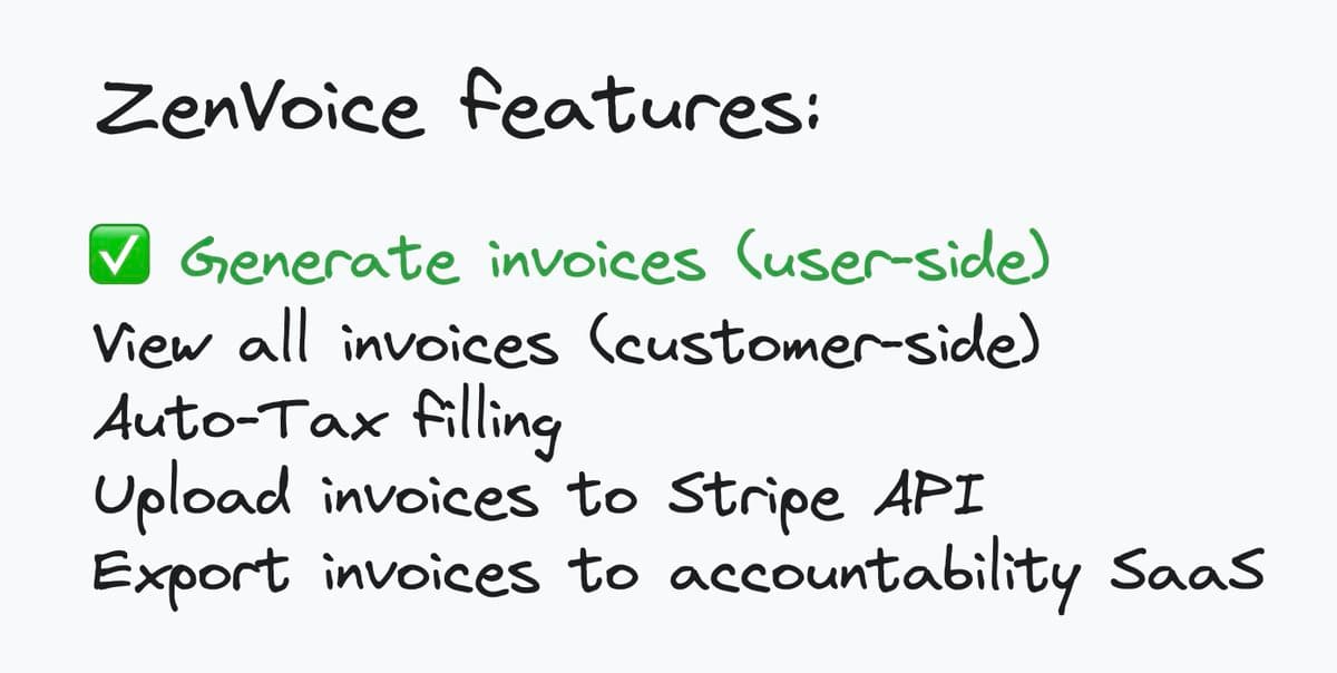 2. That ONE feature I had tons of features in mind. But I also remembered that 90% of startups failed. So I have a rule…
