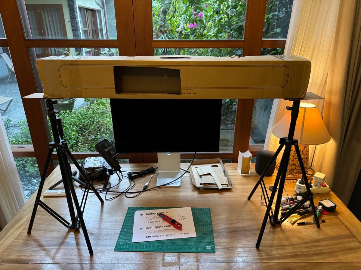 My $5 overhead camera setup proves constraints force creativity