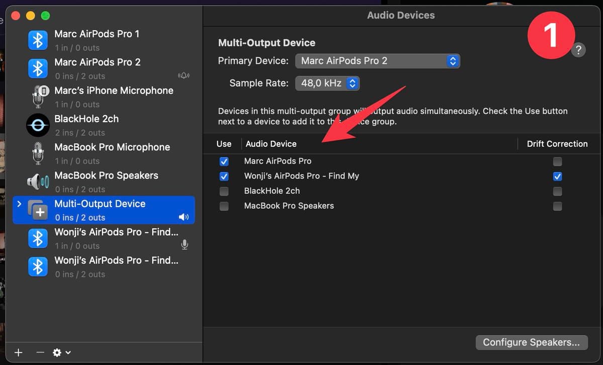 How to connect 1 MacBook to 2+ AirPods