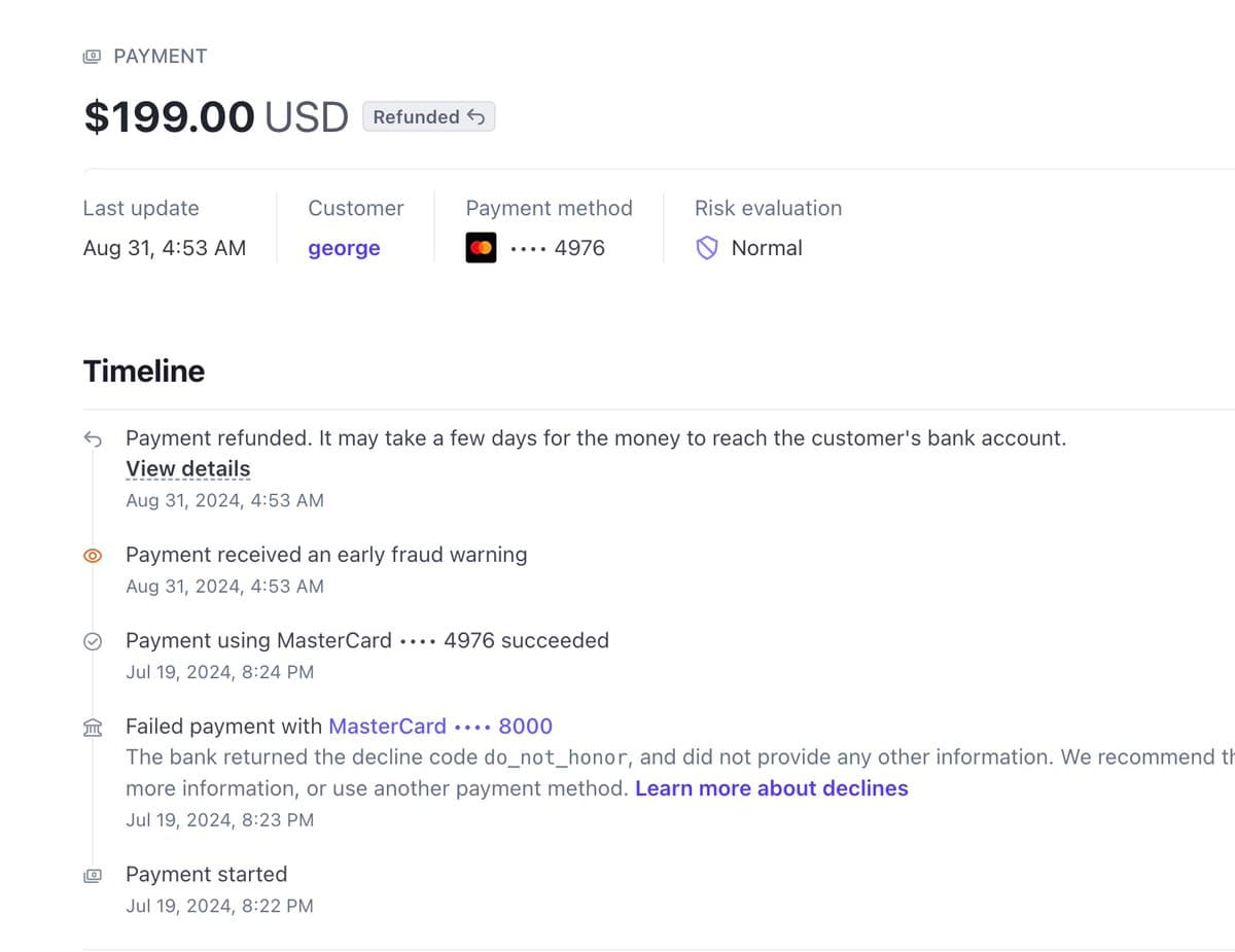 My little startup saved me 4 disputes overnight