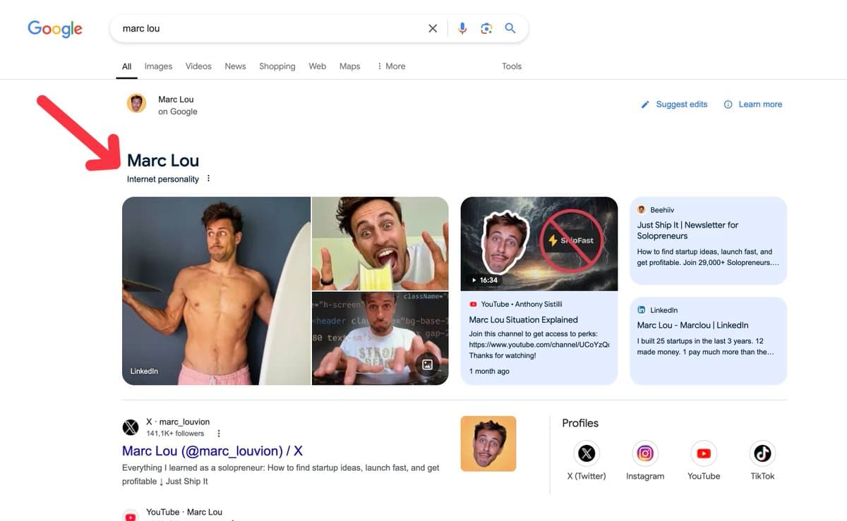 I got my own Google Knowledge Graph after 100K YouTube subs