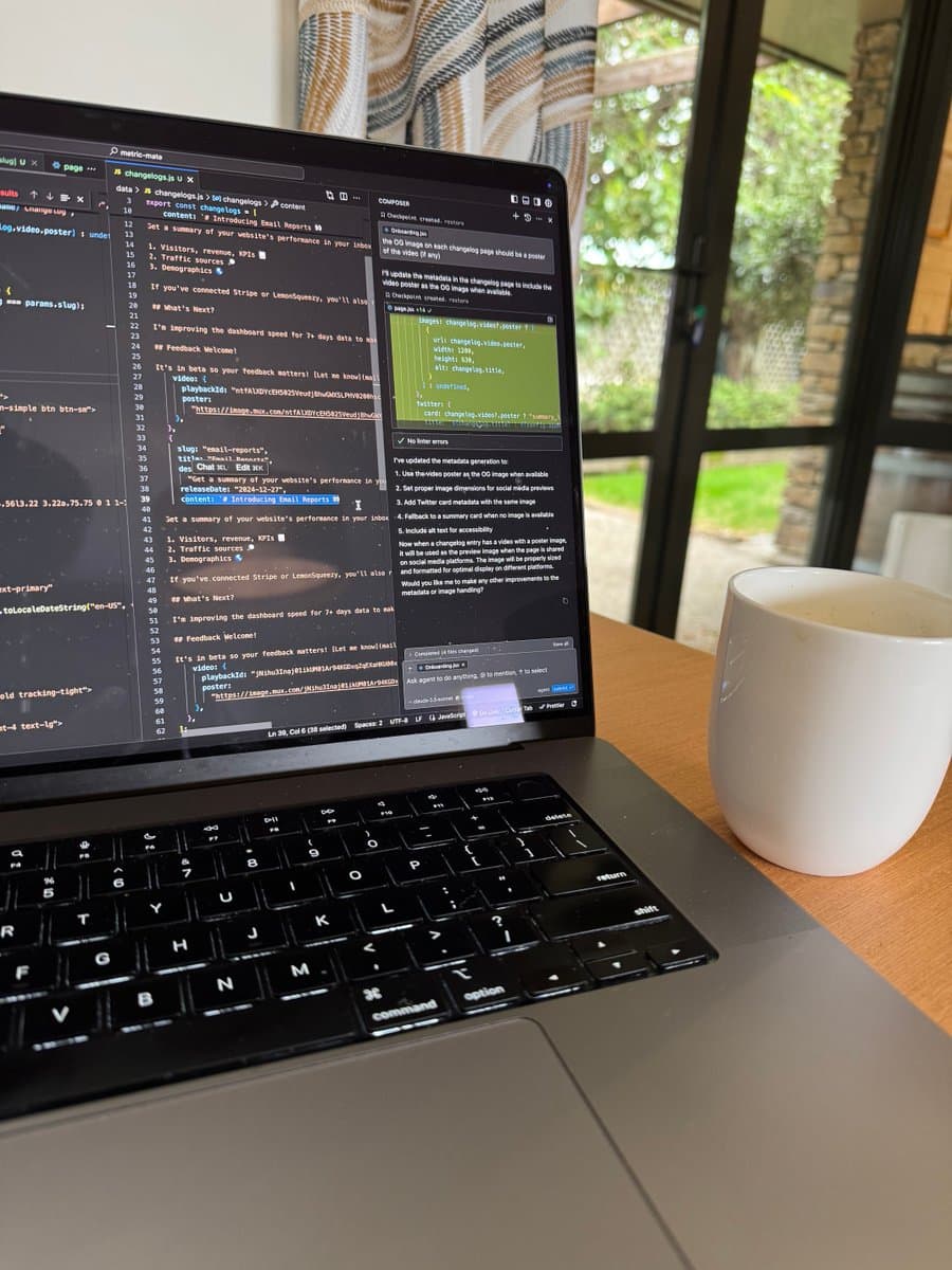 I shipped DataFast changelogs in 2 hours with AI agents