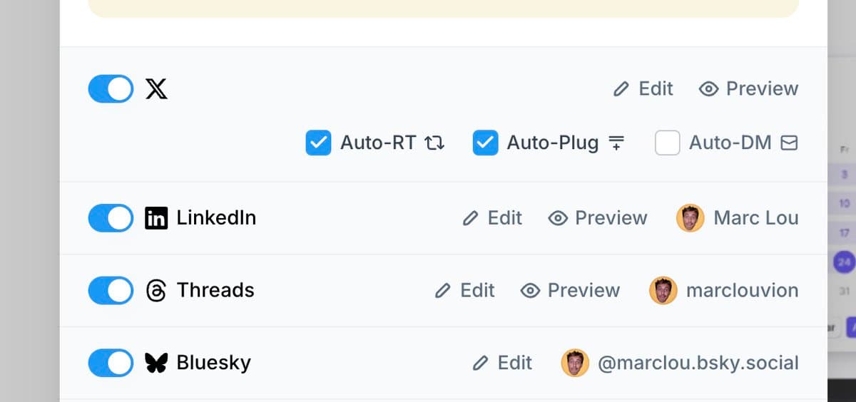 5. @typefully That's how I write, rewrite, and schedule all my text content. I don't write directly on X, LinkedIn &…