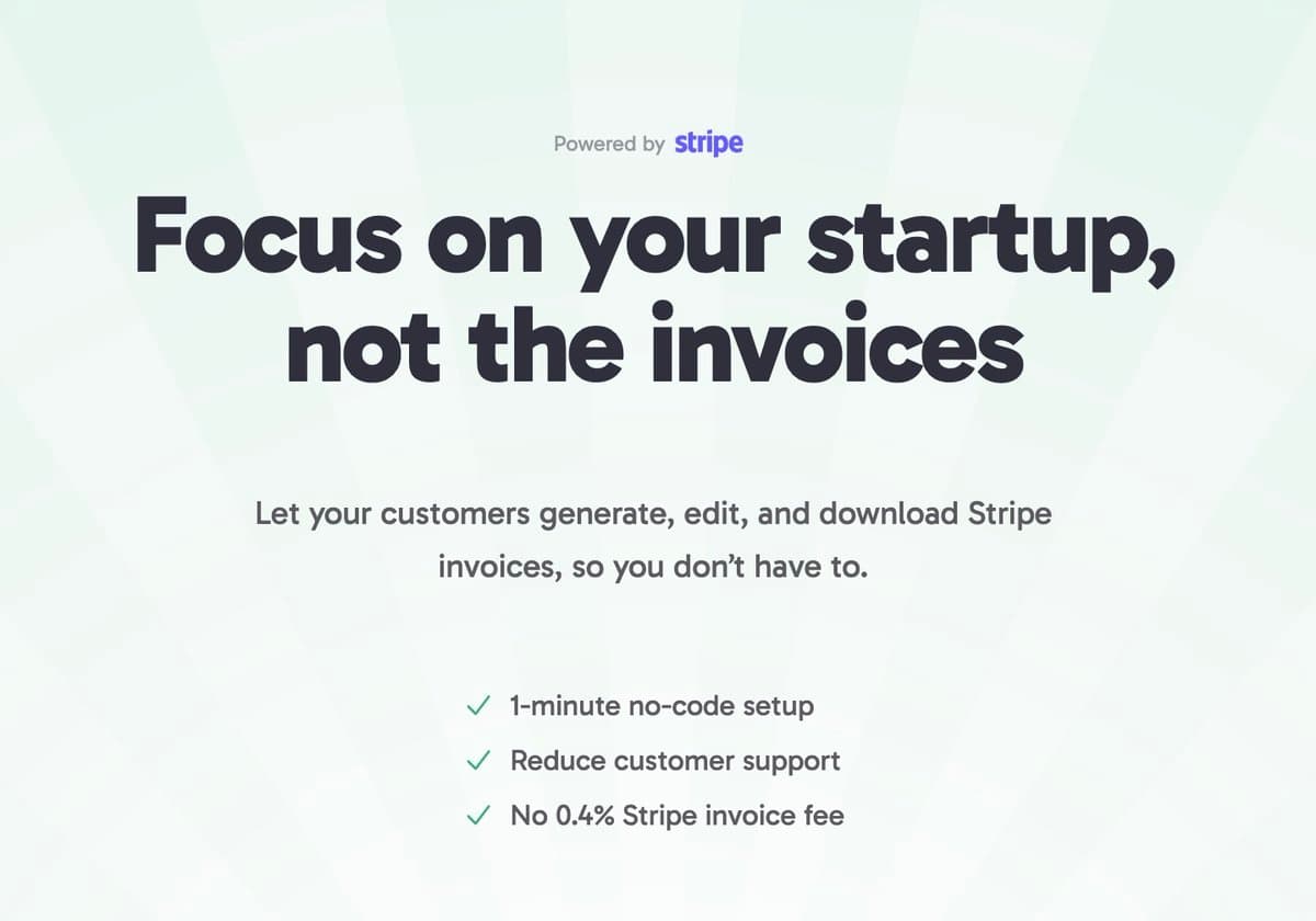 Focus on your startup, not the invoices