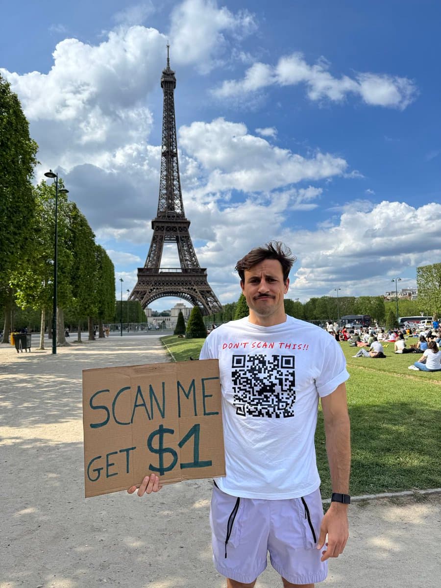 I’m running a stupid marketing experiment at the Eiffel Tower