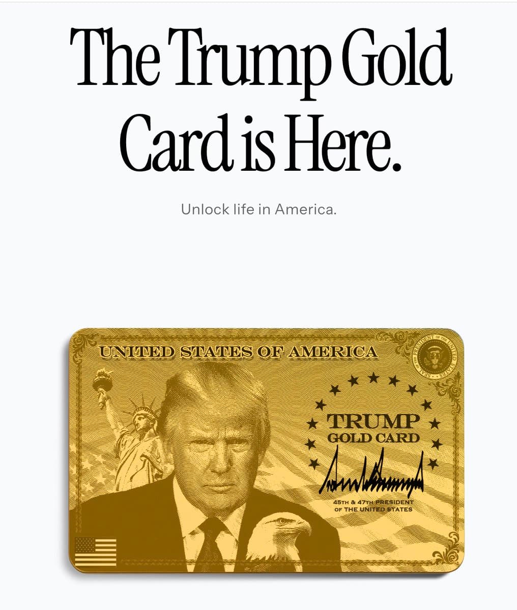 Trump Gold Card website downloaded 3.5Gb while I had lunch