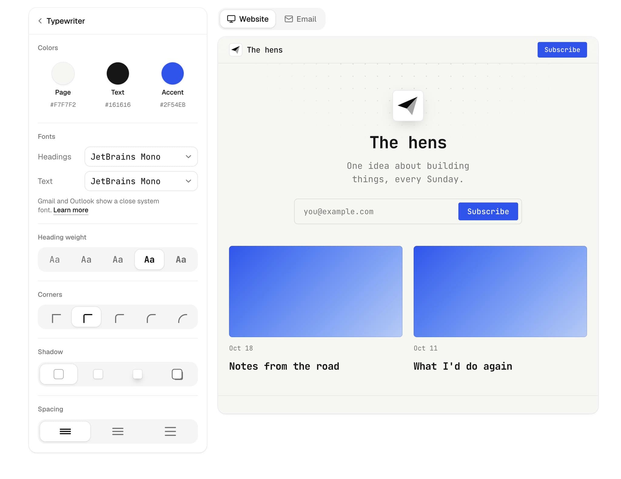 I shipped a help center, editor, themes, and iPhone preview
